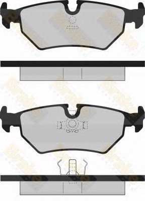 BRAKE ENGINEERING pa707 -  Комплект тормозных колодок, дисковый тормоз